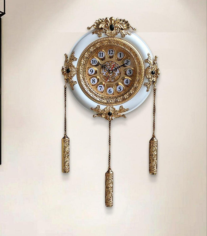 Luxury Gold-Plated Wall Clock