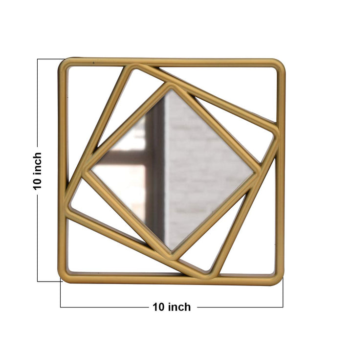 Square-Shape 3 Pcs Wall Mirror Set