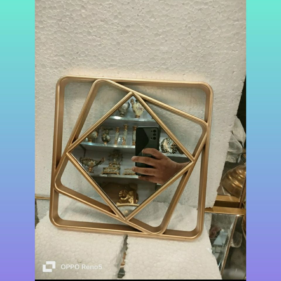 Square-Shape 3 Pcs Wall Mirror Set