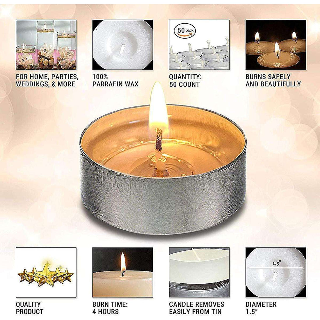 Pack of 6 Scented Candles Need & Luxury