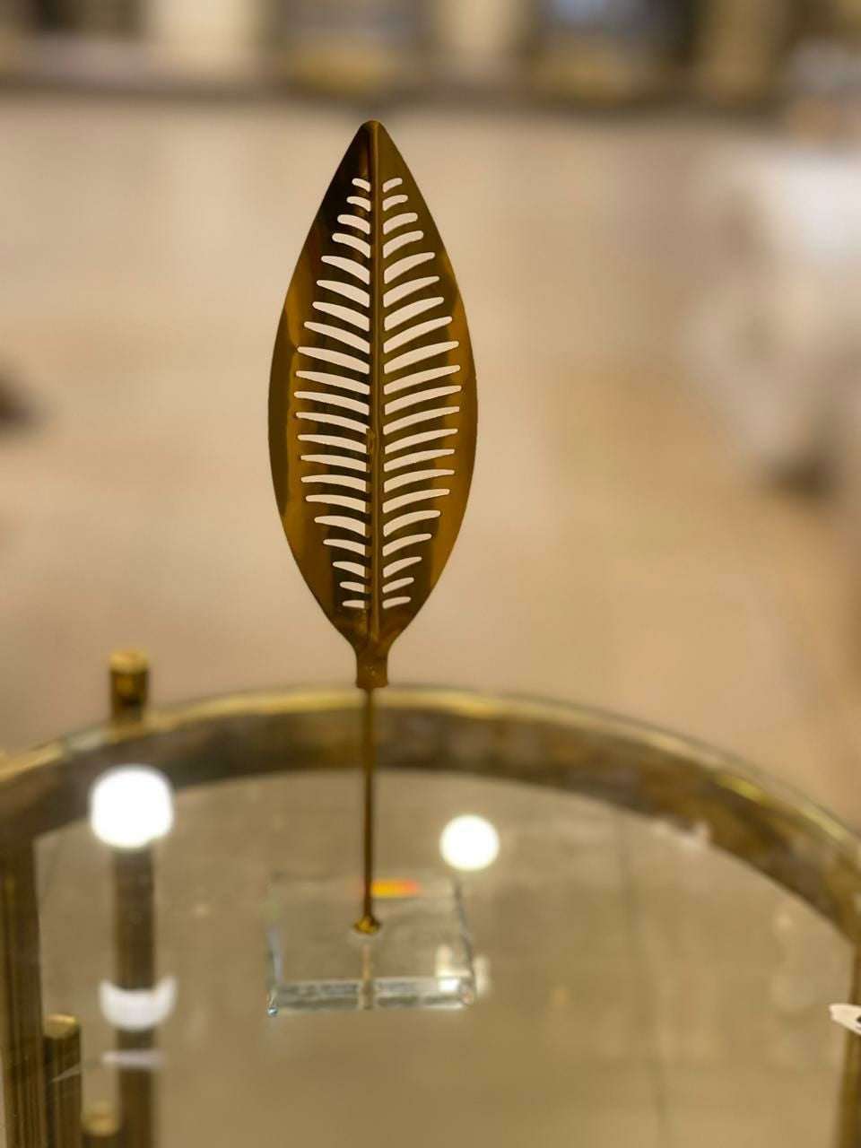Metal Leaf Sculpture Need & Luxury