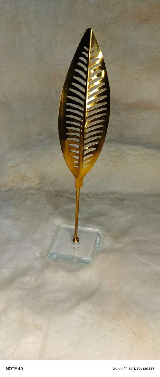 Metal Leaf Sculpture Need & Luxury