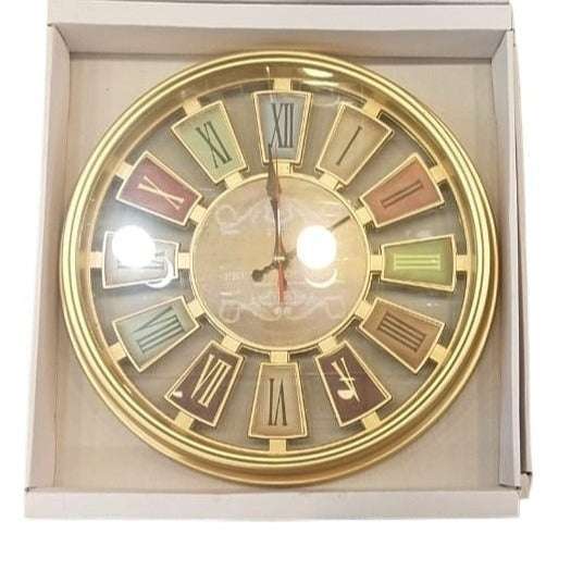 Gold-Rimmed Wall Clock Need & Luxury