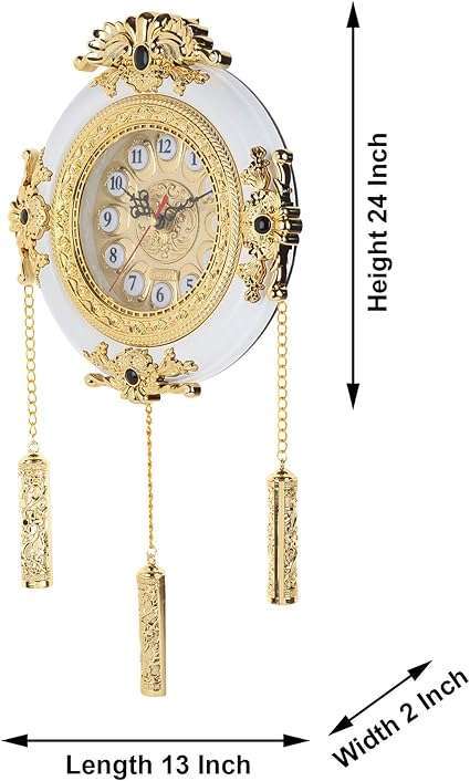 Luxury Gold-Plated Wall Clock Need & Luxury