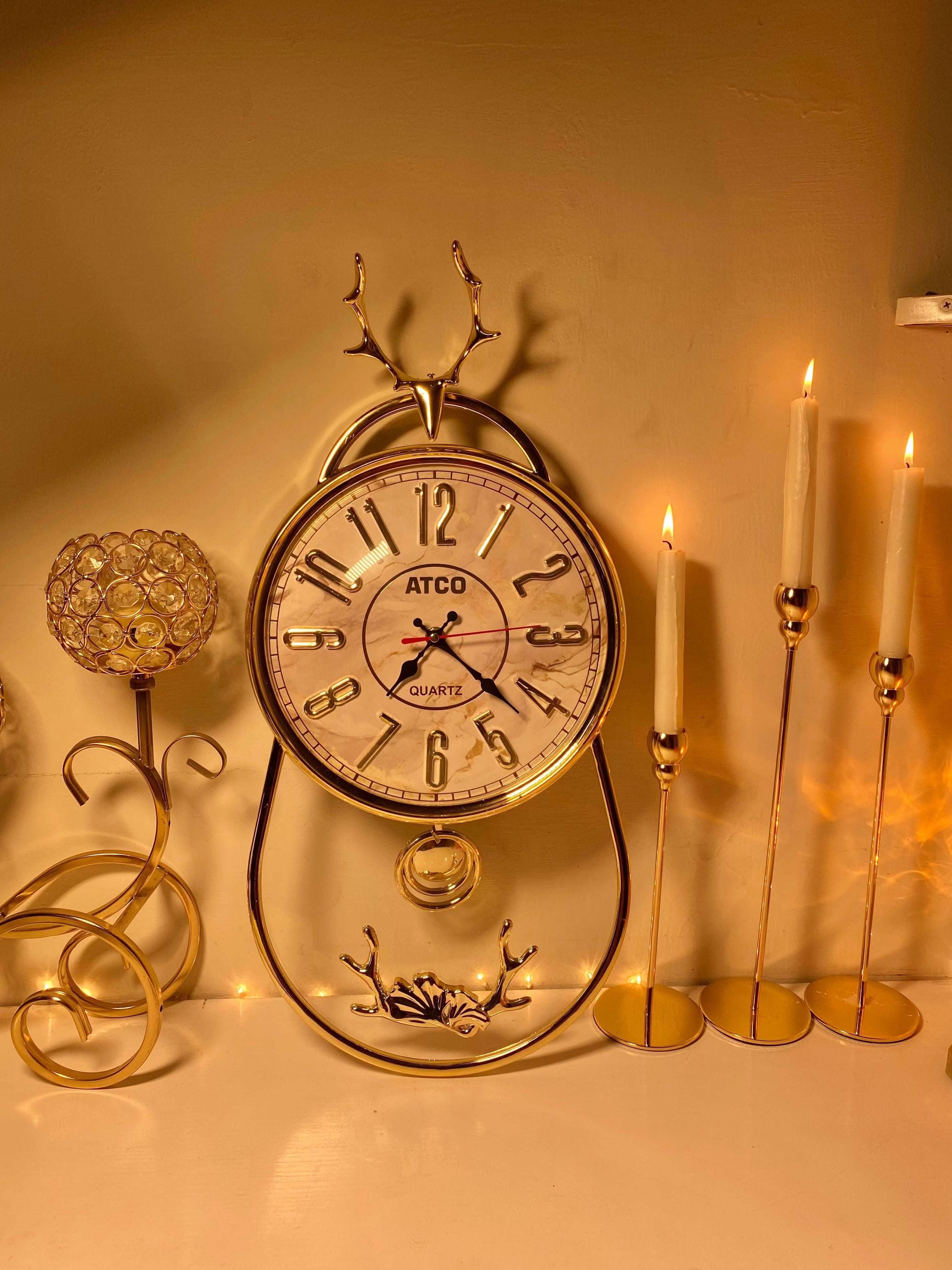 Premium Markhor Design Wall Clock – A Symbol of Strength & Elegance Need & Luxury