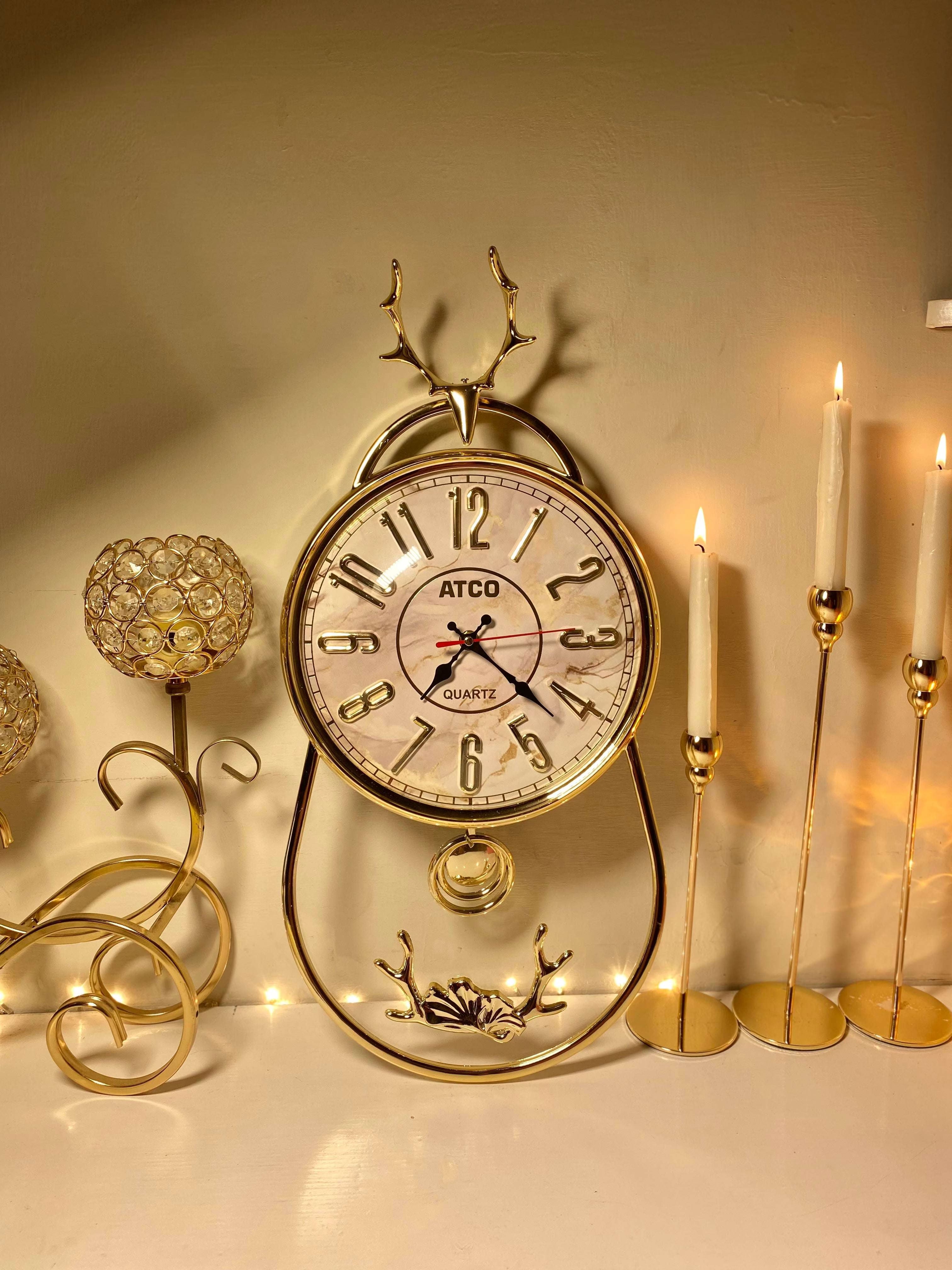 Premium Markhor Design Wall Clock – A Symbol of Strength & Elegance Need & Luxury