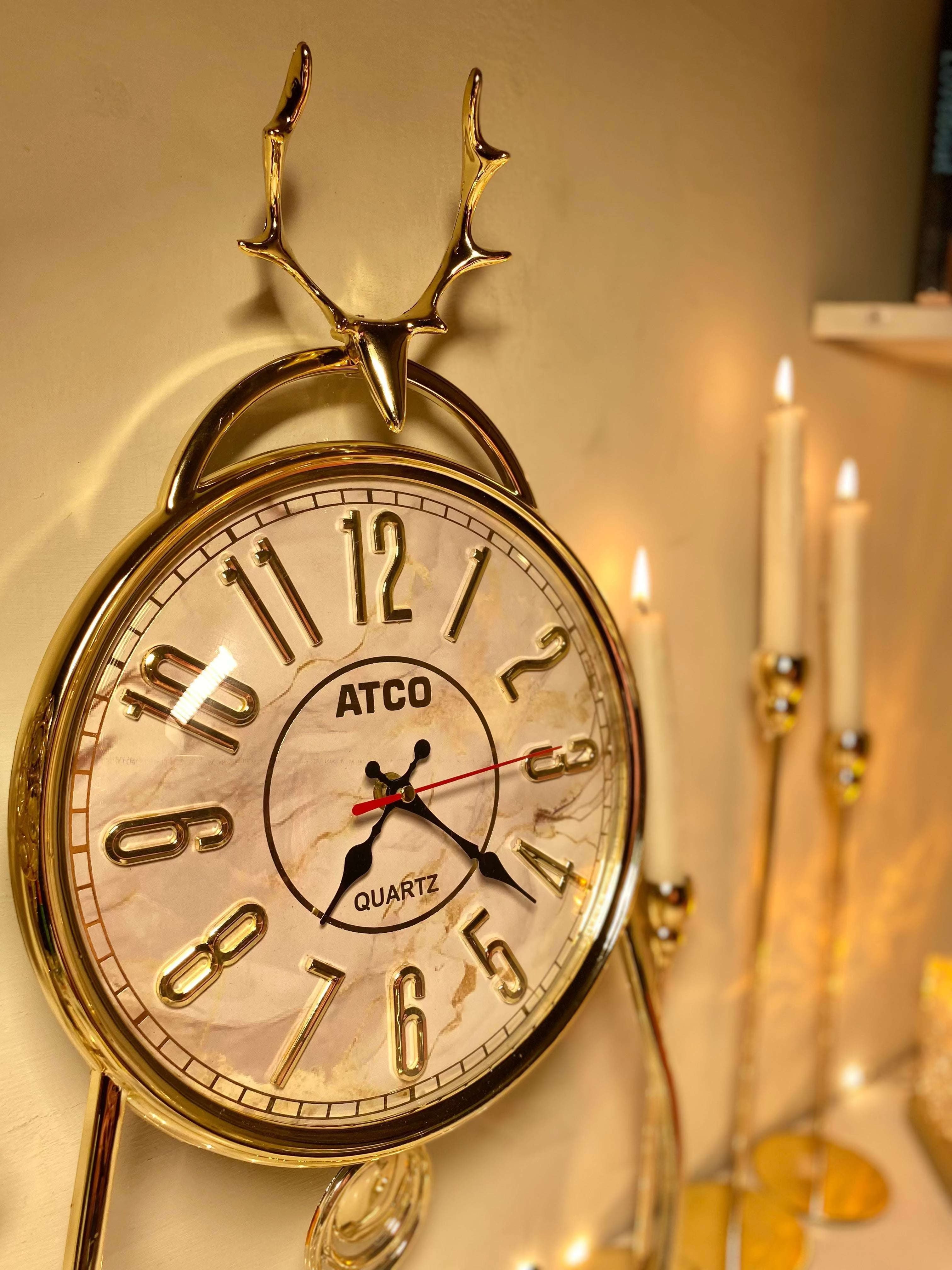 Premium Markhor Design Wall Clock – A Symbol of Strength & Elegance Need & Luxury