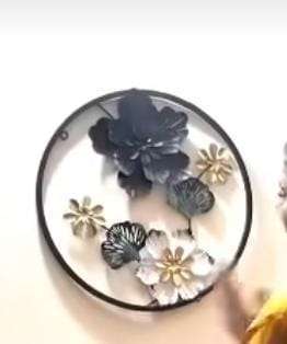 3D FLOWER ROUND SHAPED WALL ART Need & Luxury