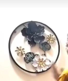 3D FLOWER ROUND SHAPED WALL ART