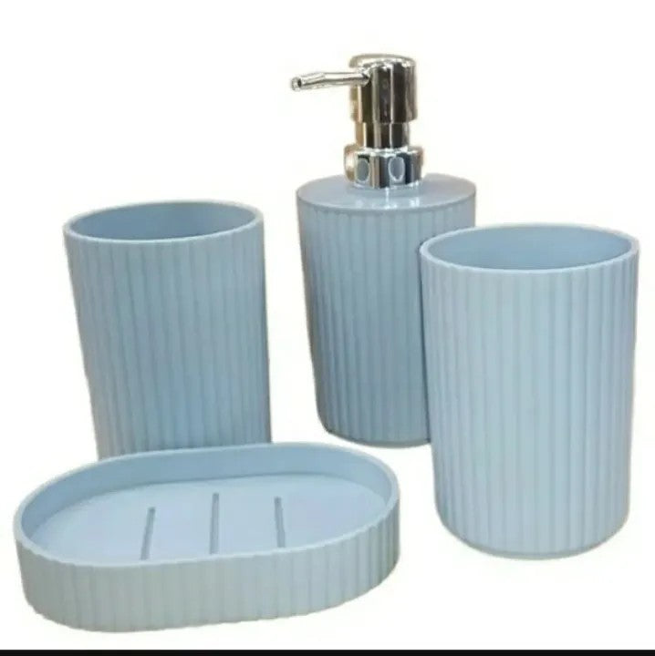 WHITE BATH SET 4PC