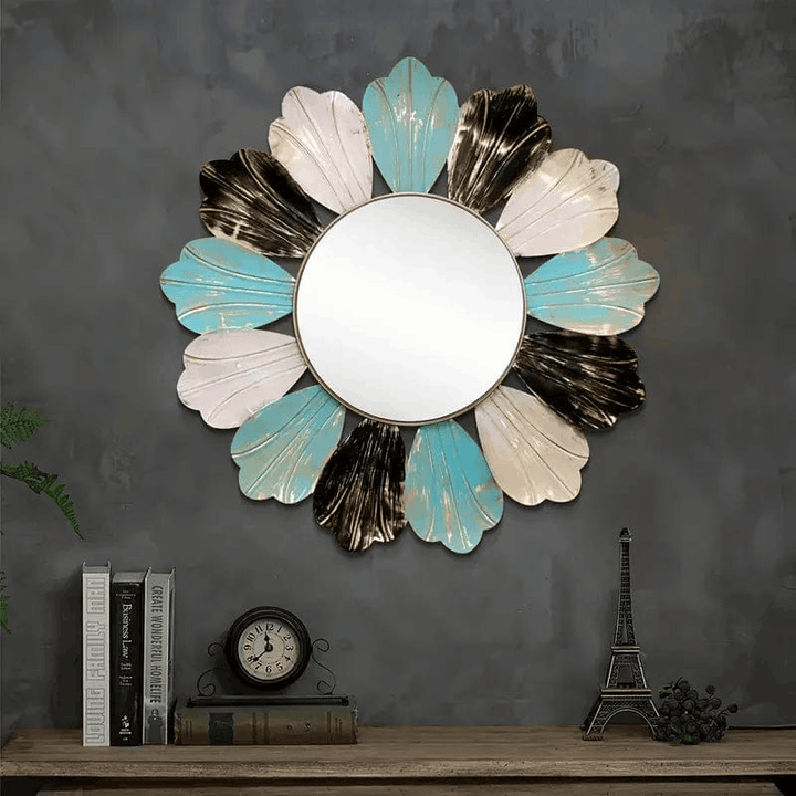 Multi coloured 3d crocto wall mirror Need & Luxury